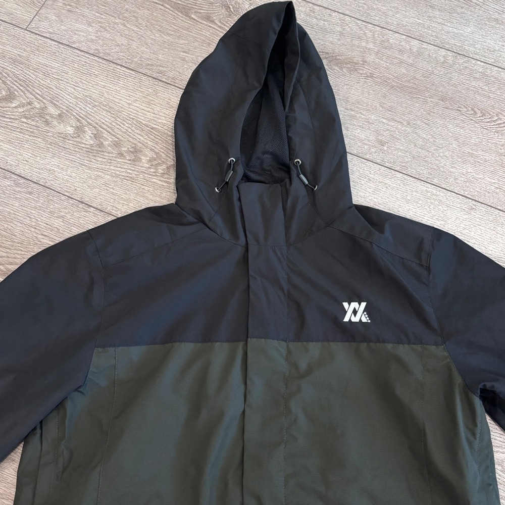 Dixxon Jacket Mens Large Green Black Hooded Windb… - image 2